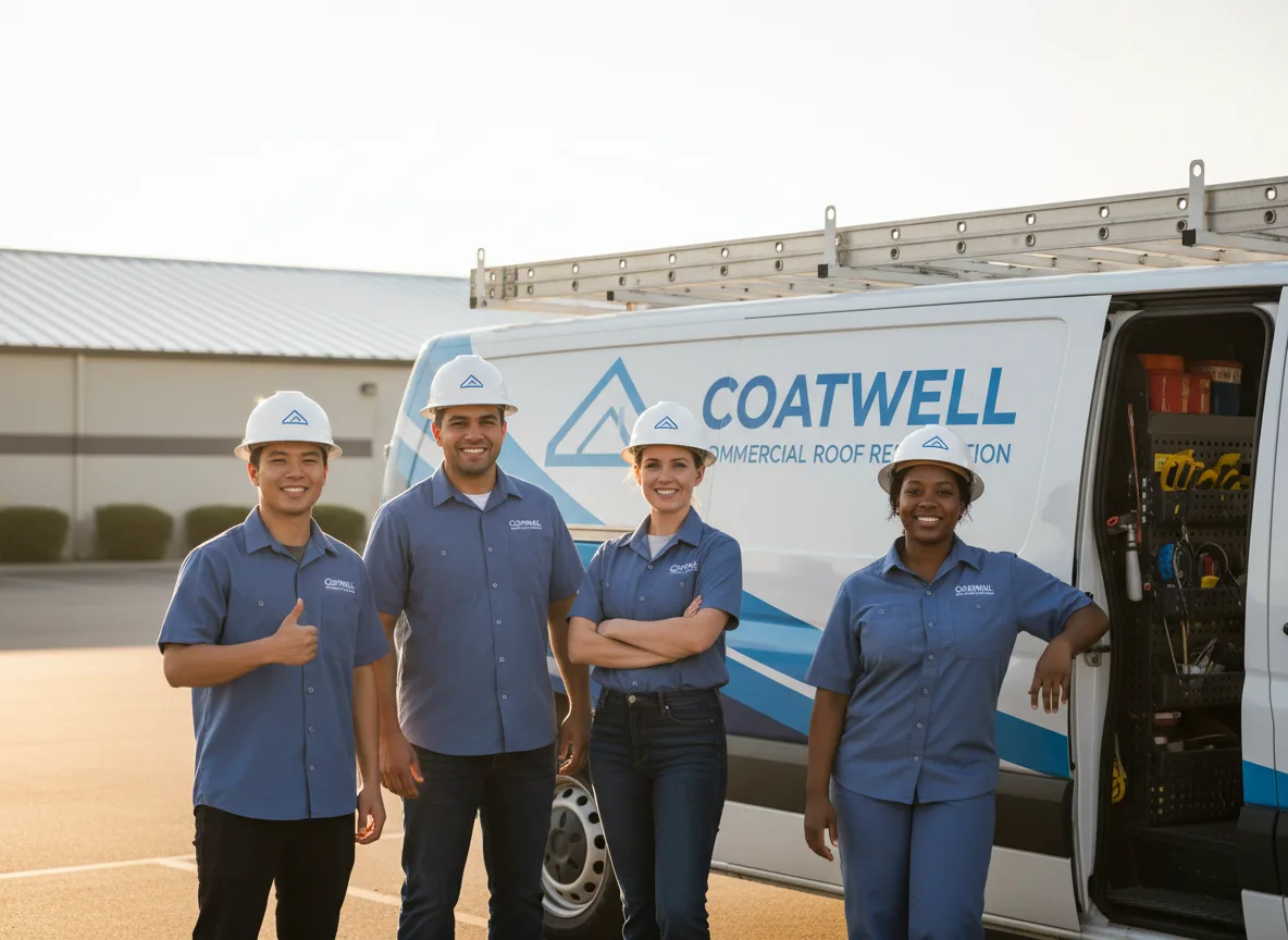 Commercial roof coating company in Leedey, OK